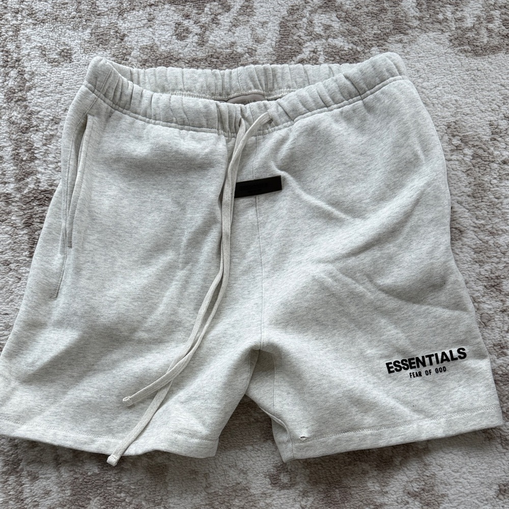 Essentials Light Gray Athletic Shorts